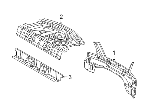 2003 Mercedes-Benz CLK320 Rear Body Diagram 2