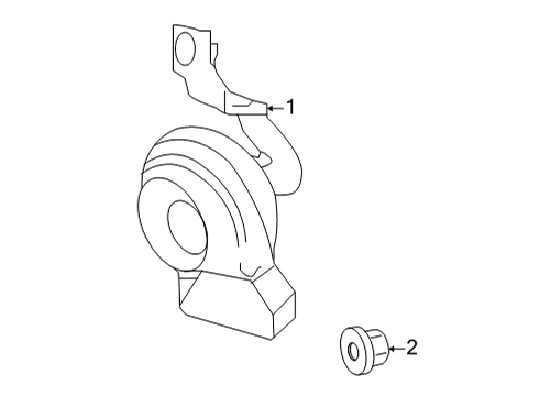 2018 Mercedes-Benz AMG GT C Horn Diagram