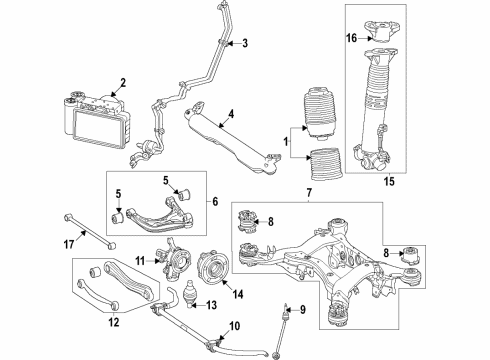 Stabilizer Bar Mount Bolt Diagram for 000000-006421