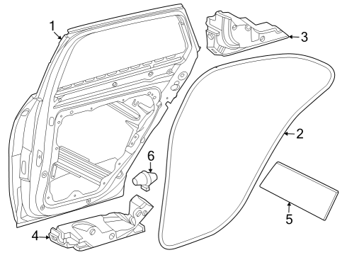 2023 Mercedes-Benz GLC300 Door & Components Diagram 3