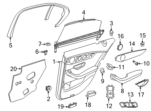 Armrest Diagram for 205-730-01-01-9E38