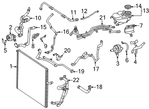 Intercooler Hose Diagram for 167-501-76-00