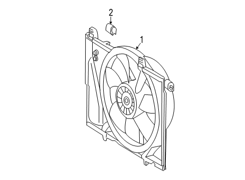 2009 Mercedes-Benz SL63 AMG Cooling System, Radiator, Water Pump, Cooling Fan Diagram 1