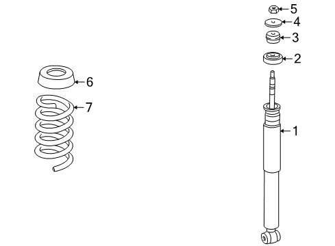 2000 Mercedes-Benz E55 AMG Shocks & Components - Rear Diagram 2