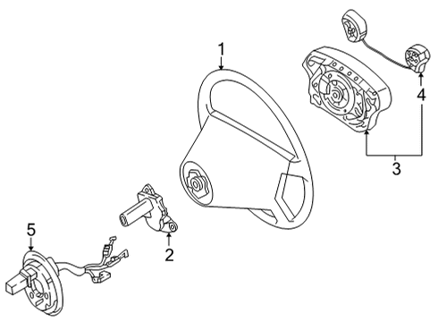 2010 Mercedes-Benz G550 Steering Column & Wheel, Steering Gear & Linkage Diagram 4