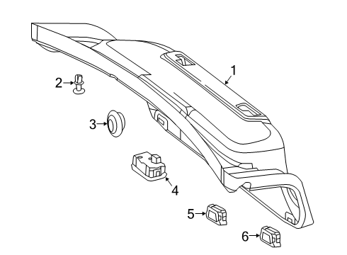 2020 Mercedes-Benz S560 Interior Trim - Trunk Diagram 1