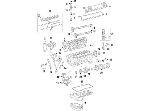 2011 Mercedes-Benz SL65 AMG Engine Parts & Mounts, Timing, Lubrication System Diagram 2