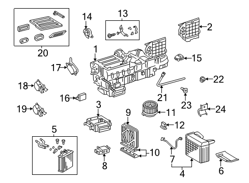 Core Support Diagram for 163-832-00-54