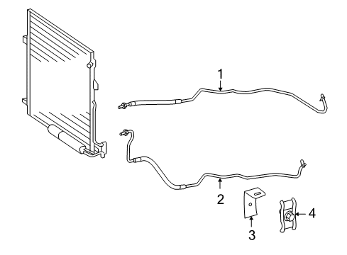 2008 Mercedes-Benz CL550 Trans Oil Cooler Diagram