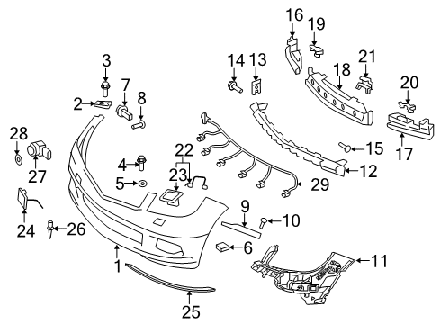 2009 Mercedes-Benz C350 Parking Aid Diagram 2