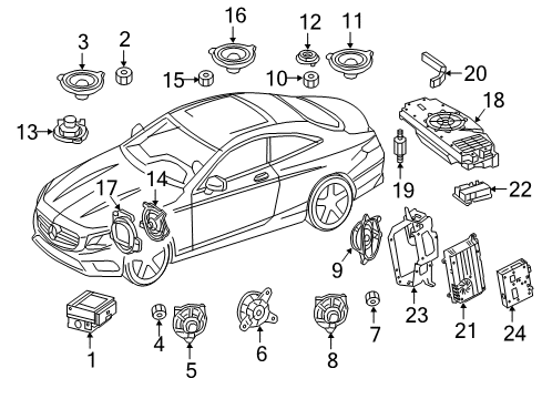 2016 Mercedes-Benz S65 AMG Sound System Diagram