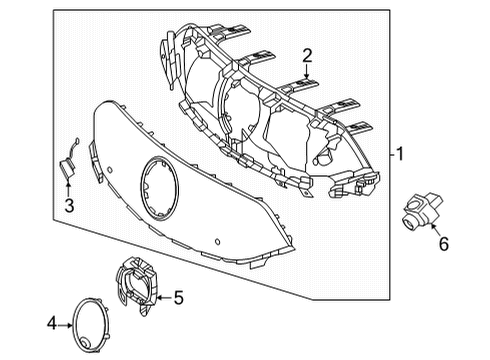 2023 Mercedes-Benz EQS 450 Grille & Components