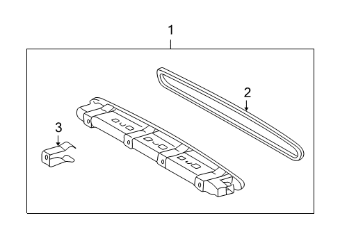 High Mount Lamp Diagram for 203-820-01-56