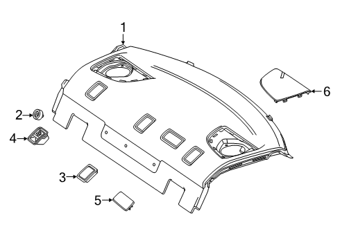 2020 Mercedes-Benz CLA45 AMG Interior Trim - Rear Body