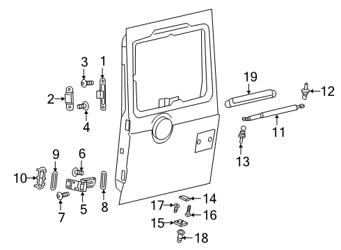 Hinge Seal Diagram for 463-740-76-00