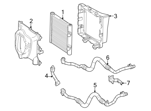 2020 Mercedes-Benz GLC63 AMG S Engine Oil Cooler