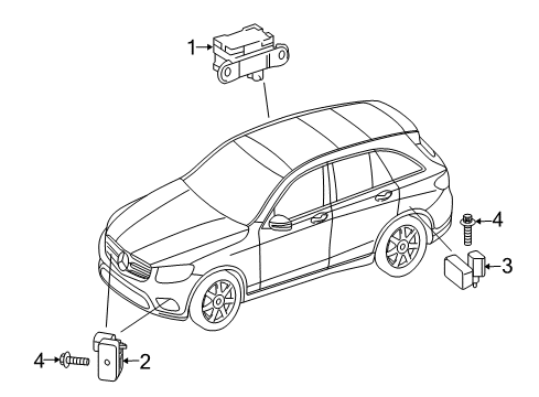 2018 Mercedes-Benz GLC300 Electrical Components Diagram 9