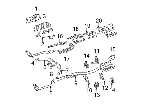 Heat Shield Diagram for 203-682-05-71