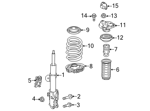 Shock Lower Bolt Diagram for 910105-014009