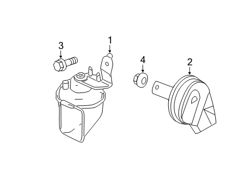 2012 Mercedes-Benz C350 Horn Diagram 1