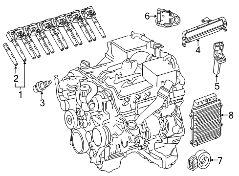 2015 Mercedes-Benz SL65 AMG Ignition System Diagram