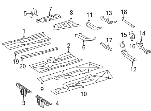 Floor Cover Diagram for 216-610-02-08