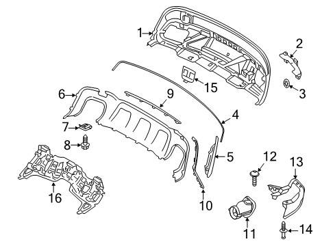 Trim Bezel Bracket Diagram for 156-885-74-01