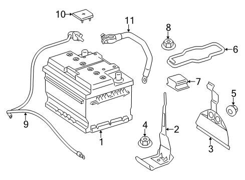 2017 Mercedes-Benz SLC300 Battery