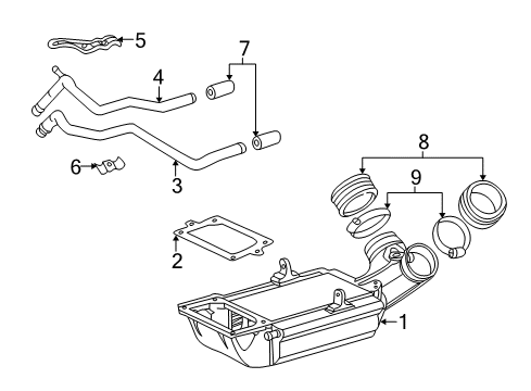 Air Chamber Assembly Gasket Diagram for 271-141-12-80