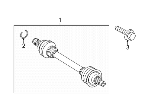 2024 Mercedes-Benz EQS 450+ Drive Axles  Diagram