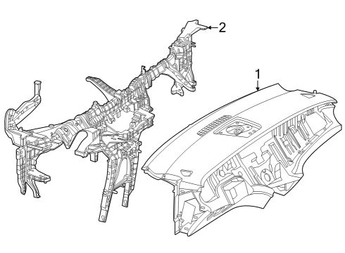 Instrument Panel Diagram for 296-680-40-03-5F72