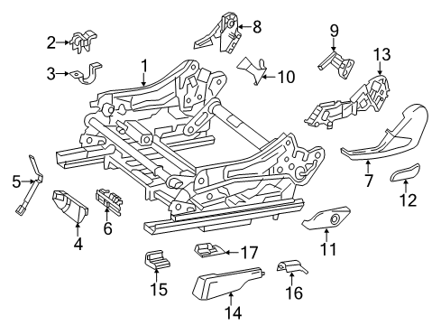 2013 Mercedes-Benz ML550 Power Seats Diagram 2