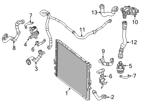 2020 Mercedes-Benz E63 AMG S Intercooler, Cooling Diagram 2