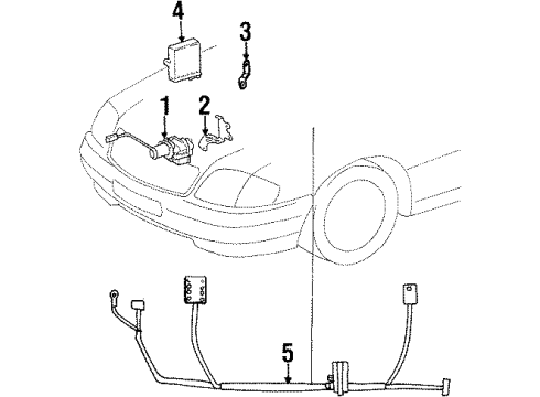 1992 Mercedes-Benz 300SL Cruise Control System, Electrical Diagram