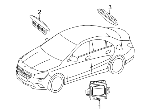 2015 Mercedes-Benz CLA45 AMG Electrical Components Diagram 3