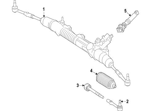 2013 Mercedes-Benz S65 AMG P/S Pump & Hoses, Steering Gear & Linkage Diagram 1