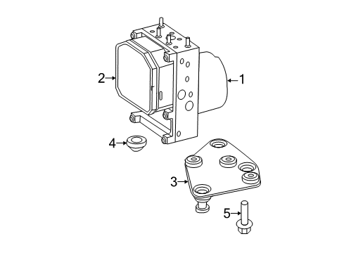 2012 Mercedes-Benz Sprinter 3500 ABS Components Diagram