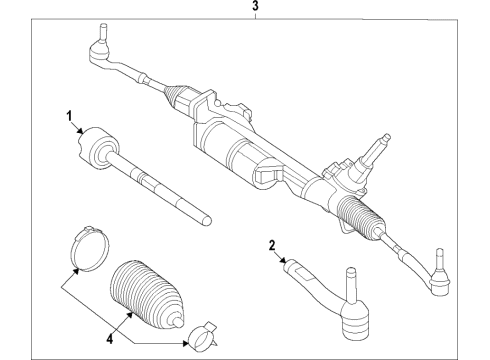 2023 Mercedes-Benz S580e Steering Column & Wheel, Steering Gear & Linkage