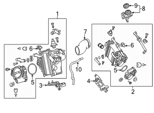 2021 Mercedes-Benz E63 AMG S Throttle Body Diagram