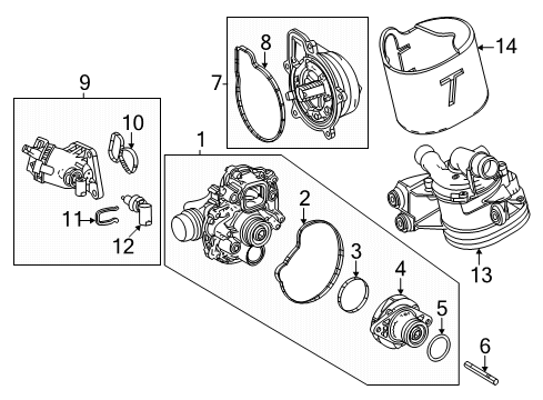 2020 Mercedes-Benz CLA45 AMG Water Pump Diagram