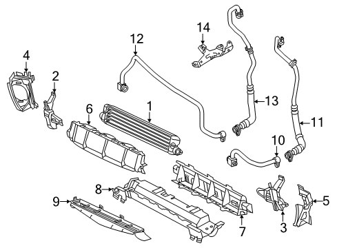 2015 Mercedes-Benz E550 Oil Cooler