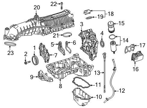 2016 Mercedes-Benz S550e Intake Manifold