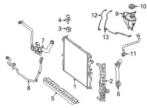 2018 Mercedes-Benz S65 AMG Radiator & Components Diagram 3