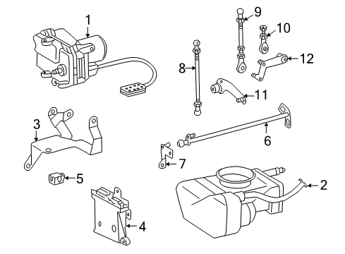 Actuator Bracket Diagram for 111-072-01-40