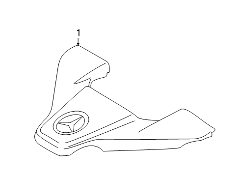 2009 Mercedes-Benz ML63 AMG Engine Appearance Cover Diagram