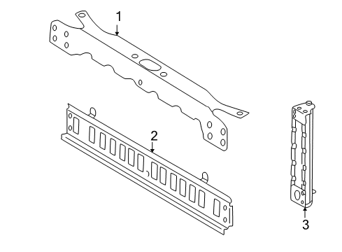 2004 Mercedes-Benz G55 AMG Radiator Support Diagram