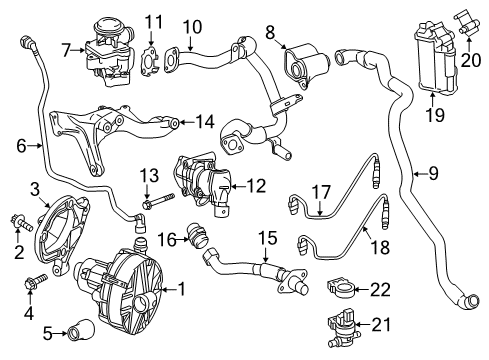 Front Oxygen Sensor Diagram for 006-542-27-18