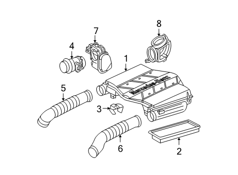 Intake Pipe Diagram for 112-094-36-82