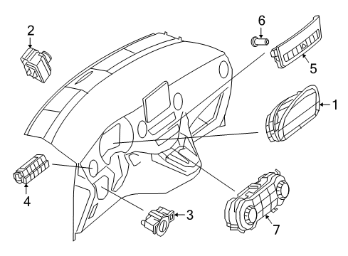 2023 Mercedes-Benz Metris Instruments & Gauges Diagram