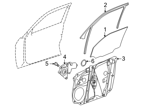 2016 Mercedes-Benz GLC300 Front Door Diagram 1